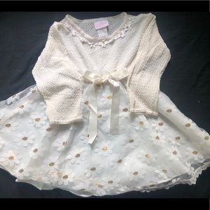 Ivory and gold dress 2T